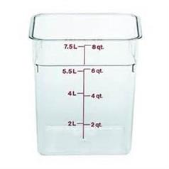Cambro 8 qt Clear Square Container